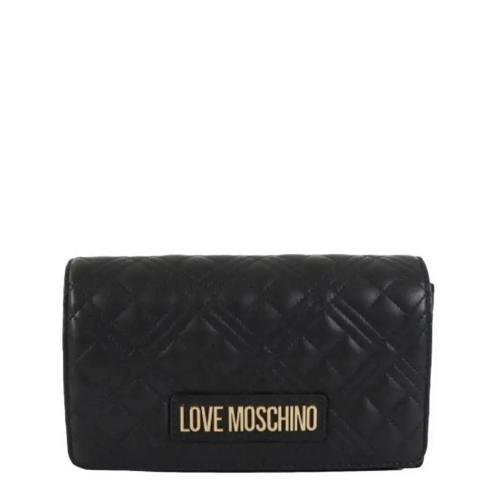 Love Moschino Women`s Handbag Bag Borsa Quilted PU Nero JC4079PP1GLA