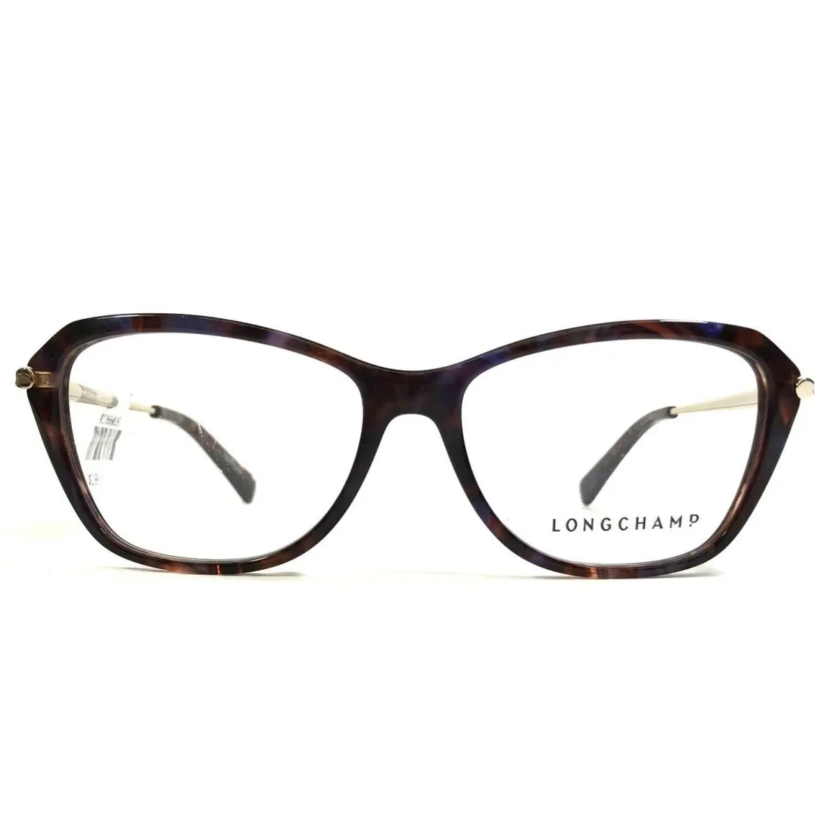 Longchamp Eyeglasses Frames LO2617 252 Tortoise Blue Gold Cat Eye 53-15-135