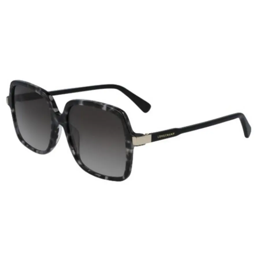 Longchamp Women Sunglass LO641S-010 Marble Black 55-17-140