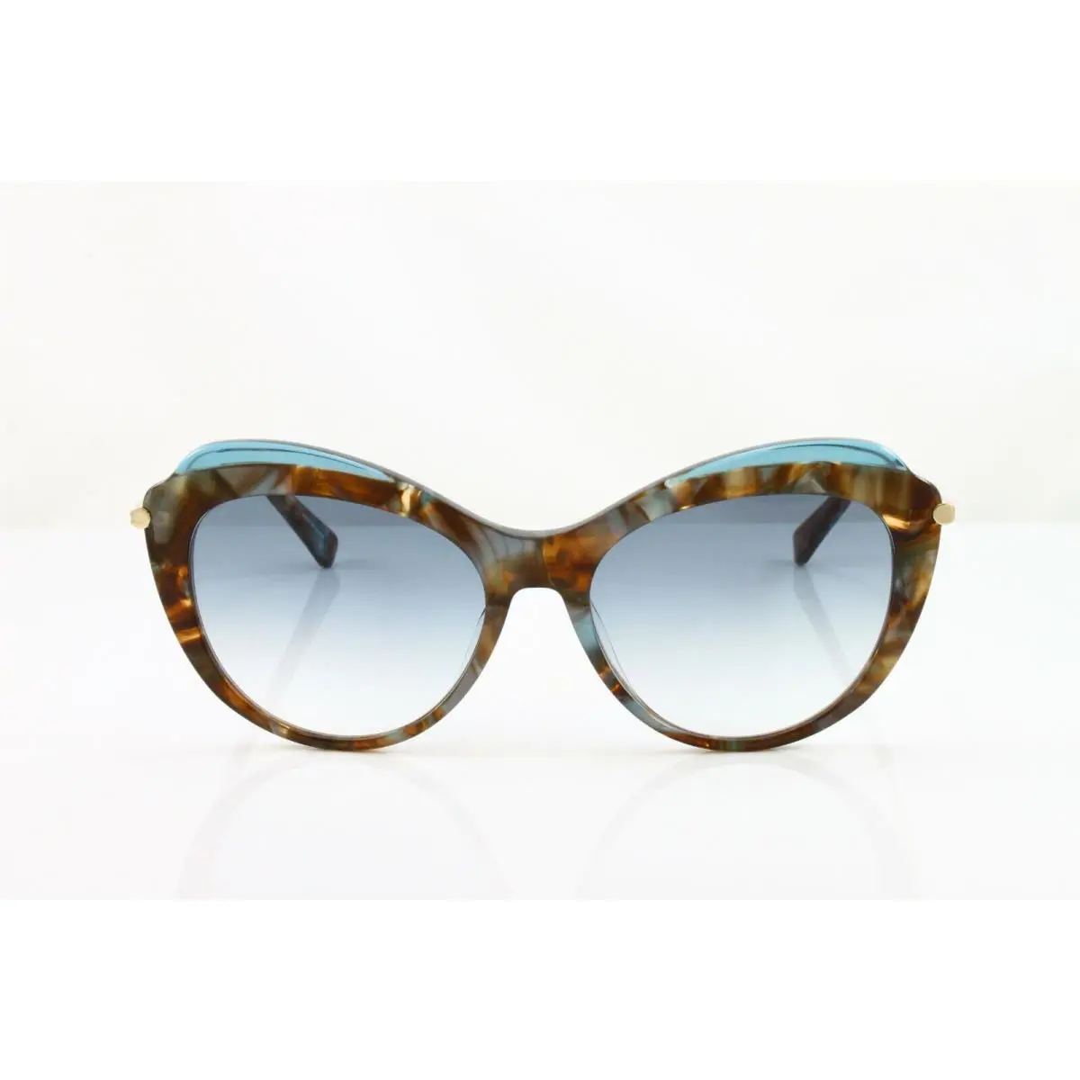 Longchamp Women`s Cat-eye Sunglasses LO617S 251 Marble Brown Azure 55mm