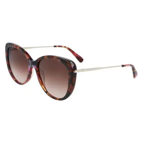 Longchamp LO 674S 504 Fuchsia Havana Sunglasses with Brown Gradient Lenses - Fuchsia Havana, Frame: Fuchsia Havana, Lens: Brown