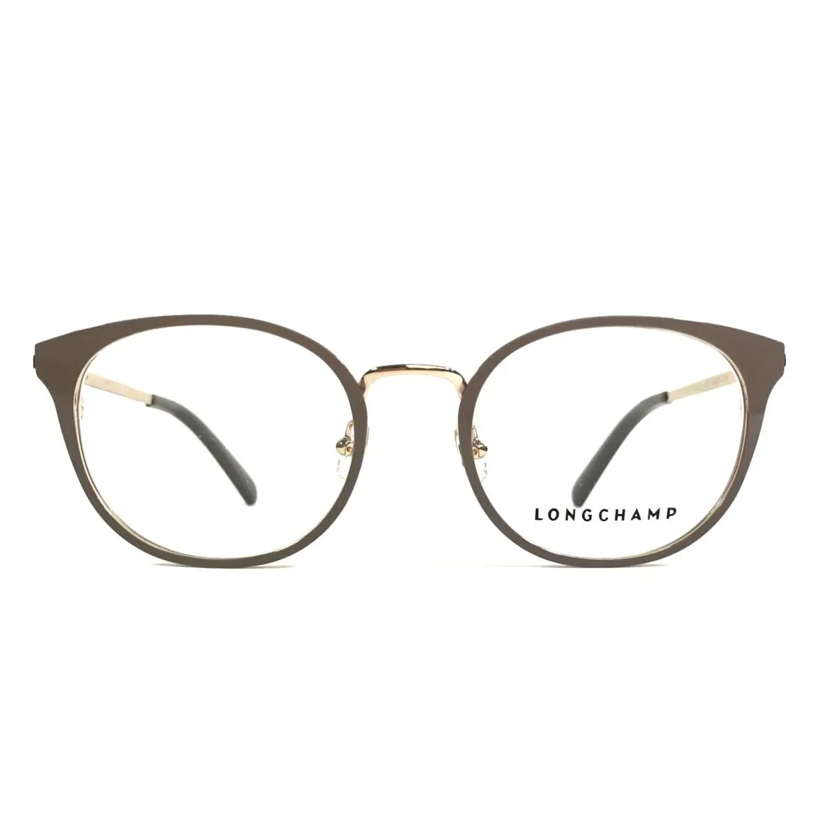 Longchamp Eyeglasses Frames LO2101 901 Turtledove Beige Gold Cat Eye 49-19-135