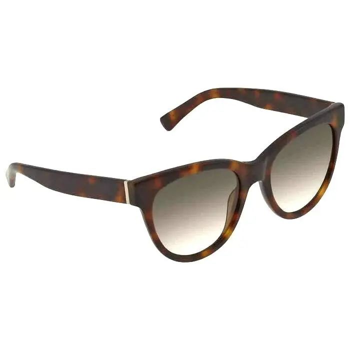 Longchamp LO602s 214 Havana Green Gradient Cat Eye Women`s Sunglasses - Frame: Brown, Lens: Green