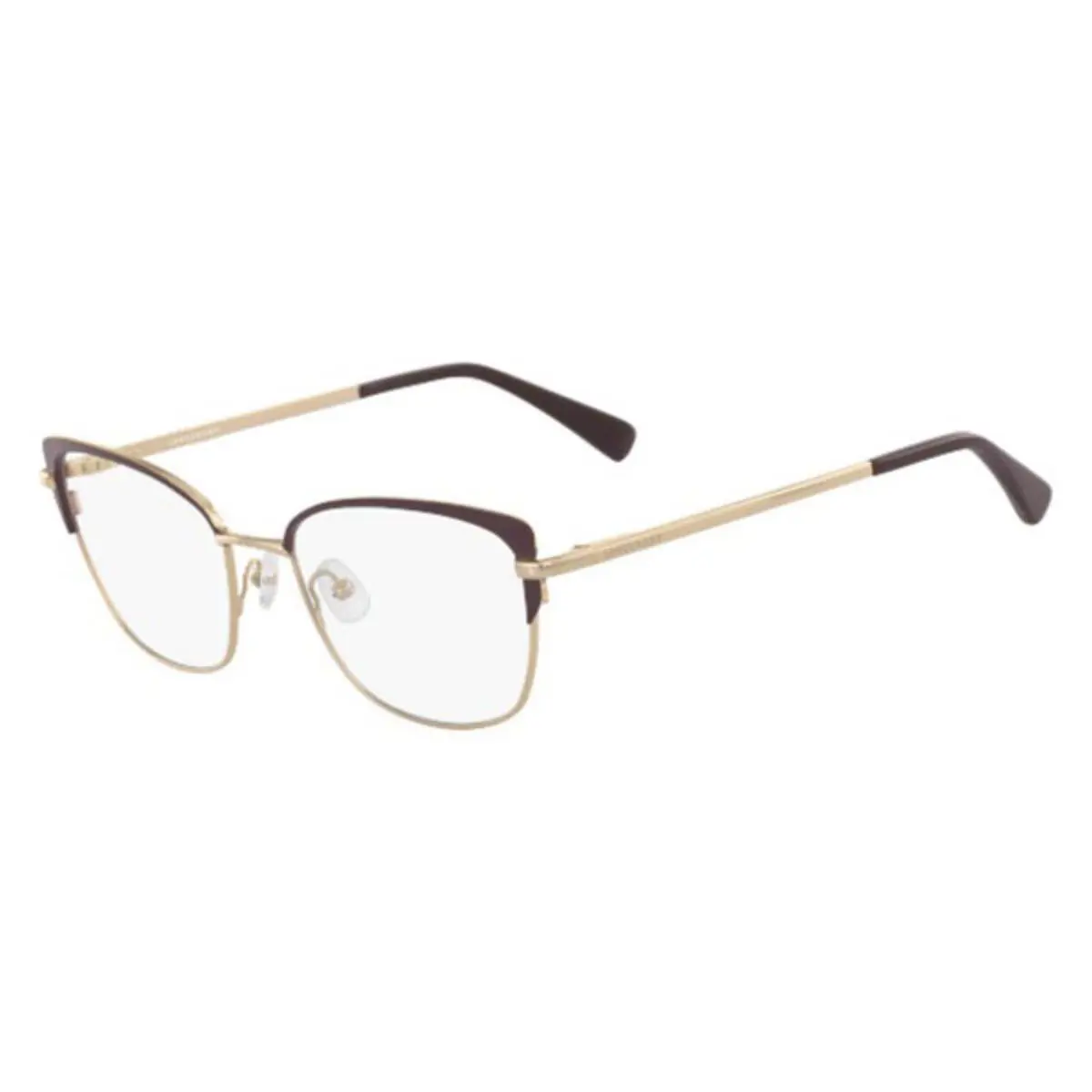 Longchamp LO 2108 602 Wine Eyeglasses 53/18/140 with Case - Frame: Wine & Gold, Manufacturer: 602