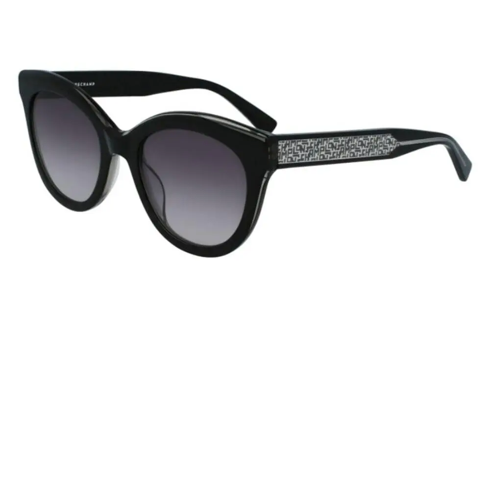 Longchamp Paris Black Cat-eye Sunglasses in Case