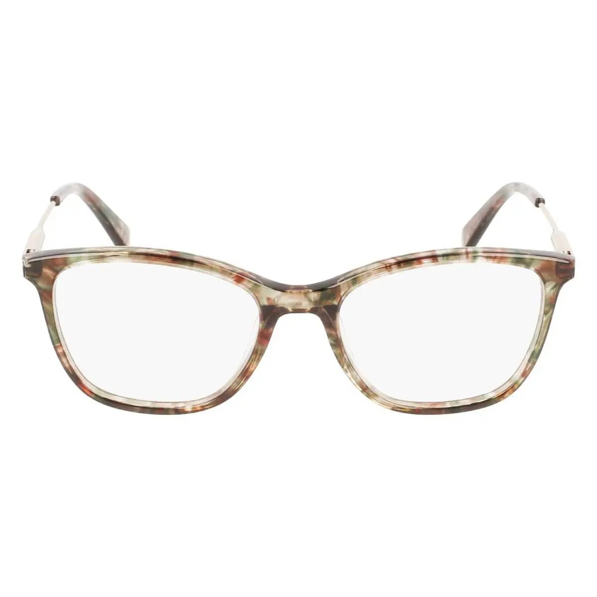 Longchamp LO2683 Eyeglasses Women Textured Green Square 52mm