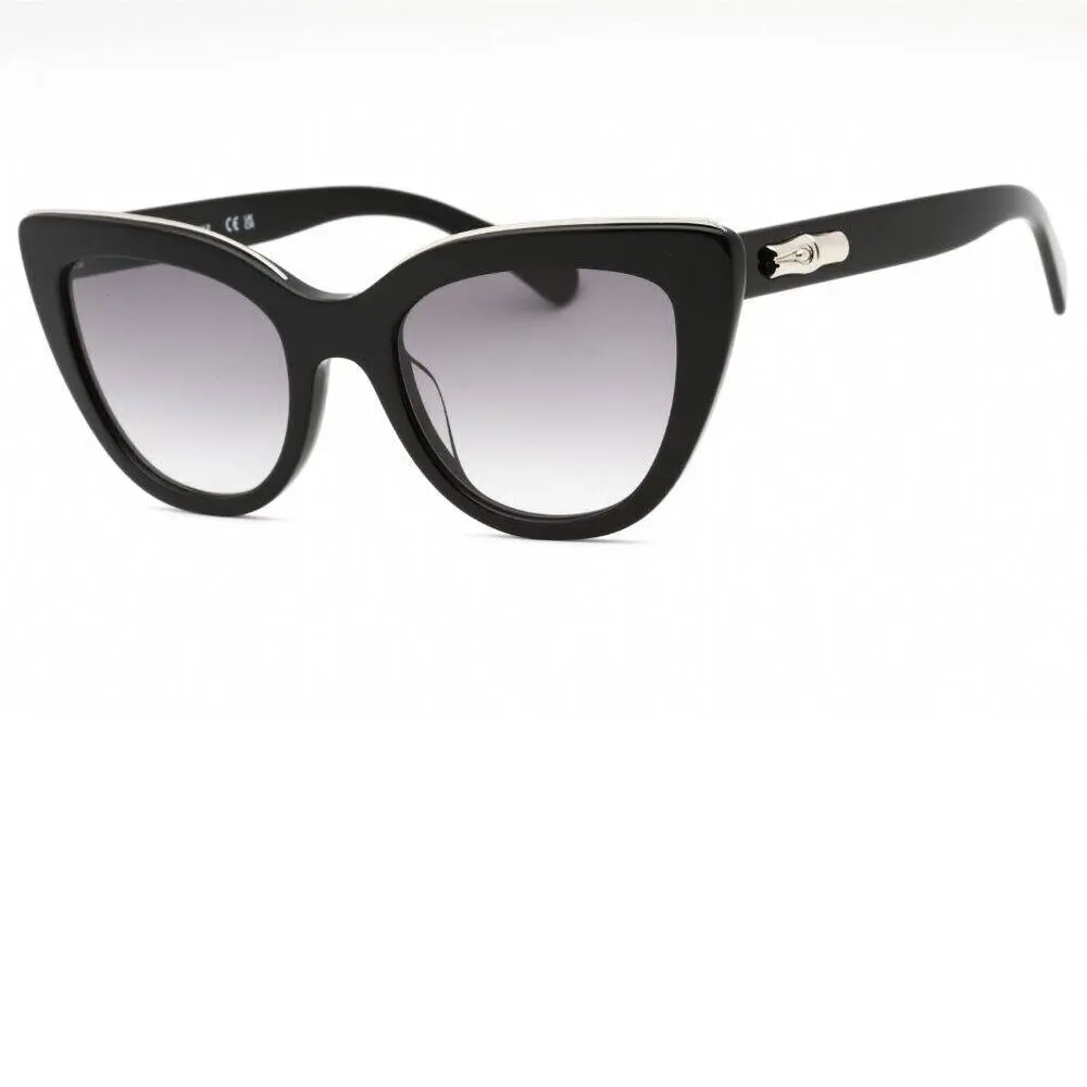 Longchamp Paris Black Cat-eye Sunglasses with Gradient Lenses In Case