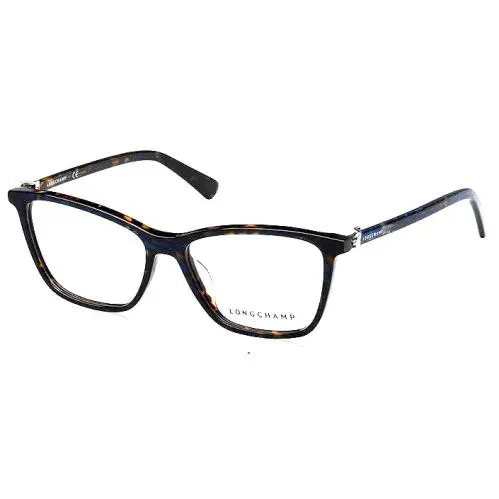 Longchamp LO2685 281 54mm Women`s Eyeglass Frame Marble Blue Havana - Frame: Brown