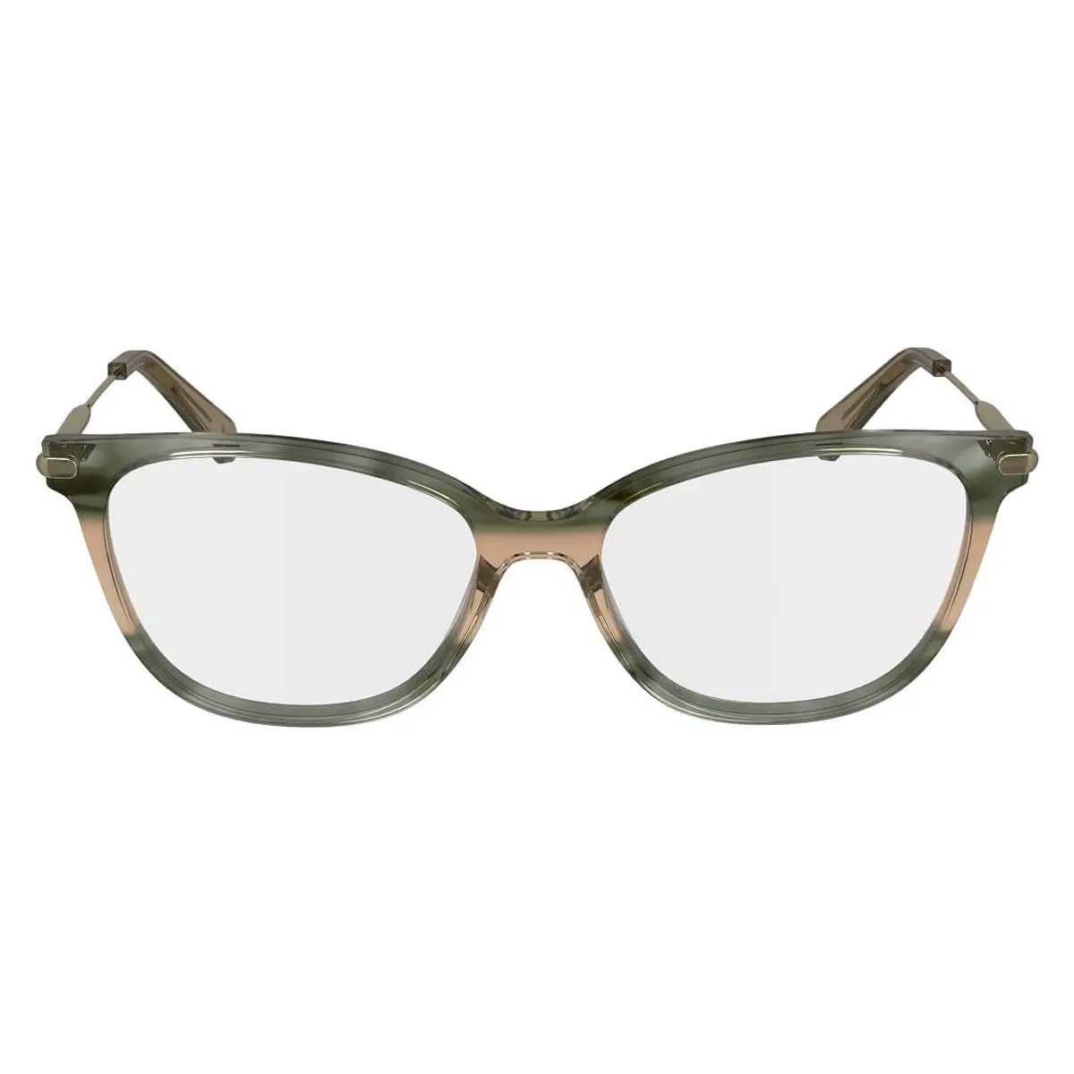 Longchamp LO2735 Eyeglasses Women Striped Green 54mm