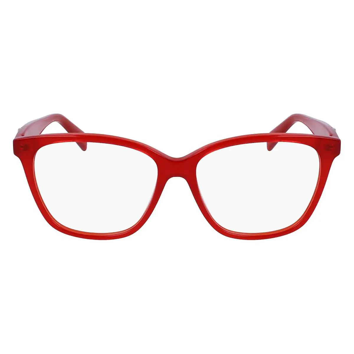 Longchamp LO2715 Eyeglasses Women Red Square 54mm - Frame: Red, Lens: Demo