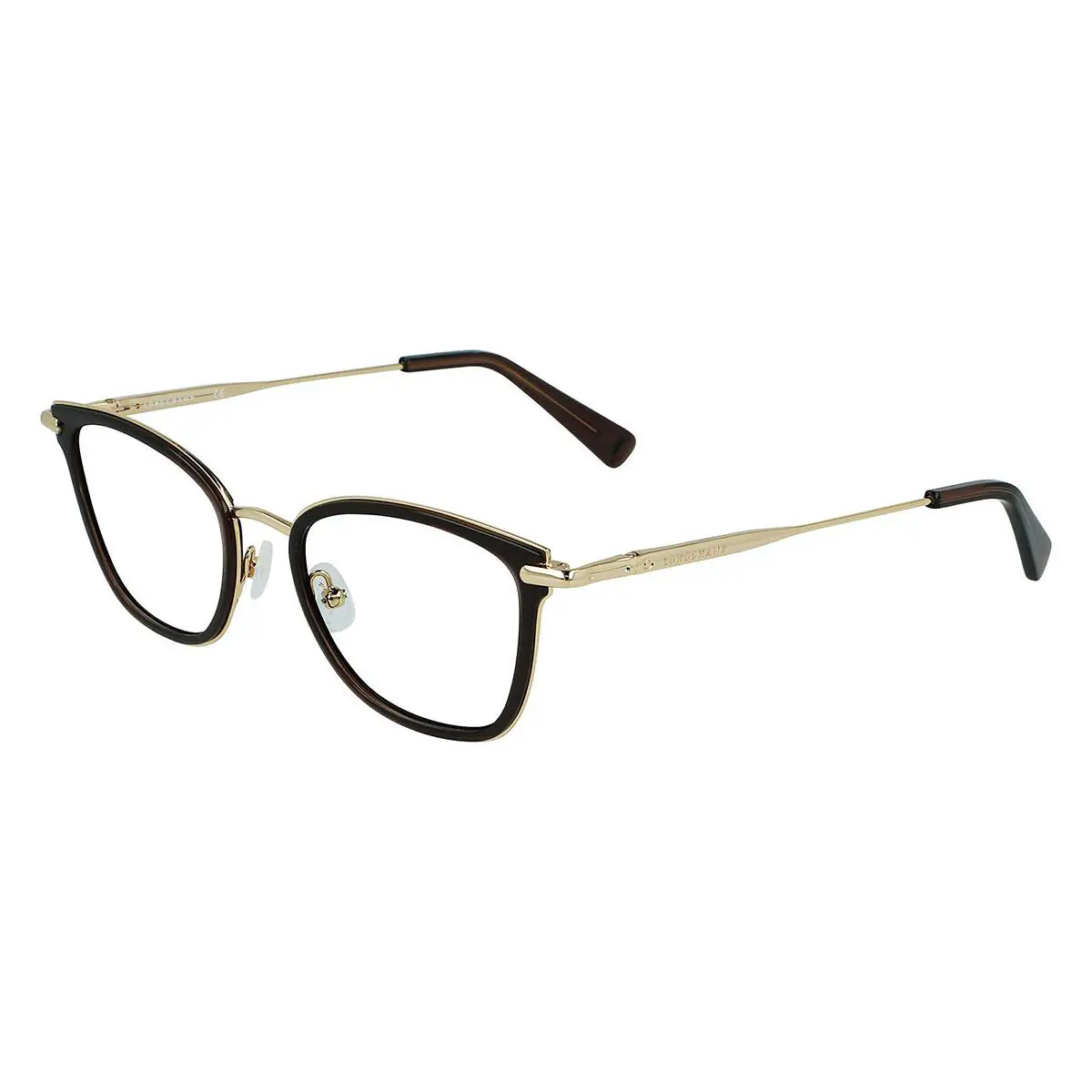 Longchamp LO 2145 200 Brown Gold Eyeglasses 49/19/140 with Longchamp Case