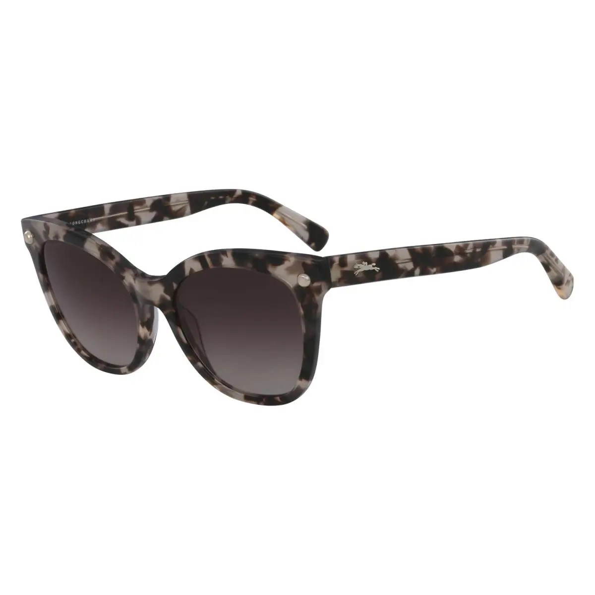 LO 615S 606 Marble Rose Sunglasses with Brown Gradient Lenses by Longchamp