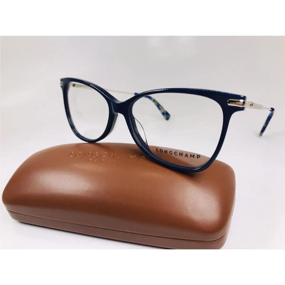 Longchamp LO2636 424 Blue Eyeglasses 55mm with Case