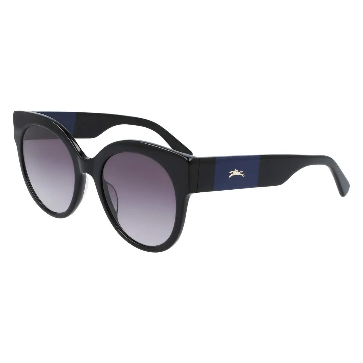 LO 673S 001 Black Sunglasses with Grey Gradient Lenses by Longchamp