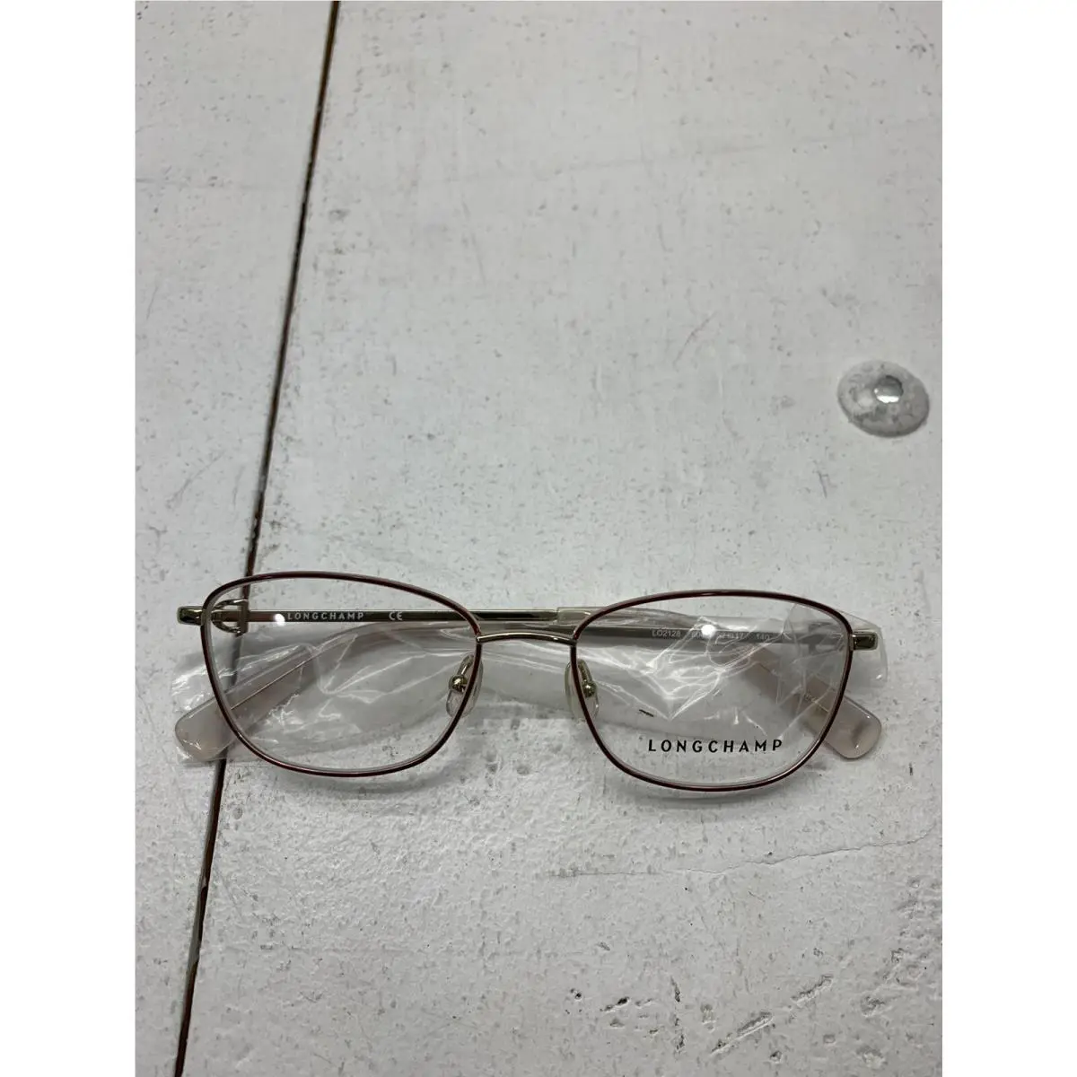 Longchamp Burgundy Wire Frame Eyeglasses Size 52-17-140