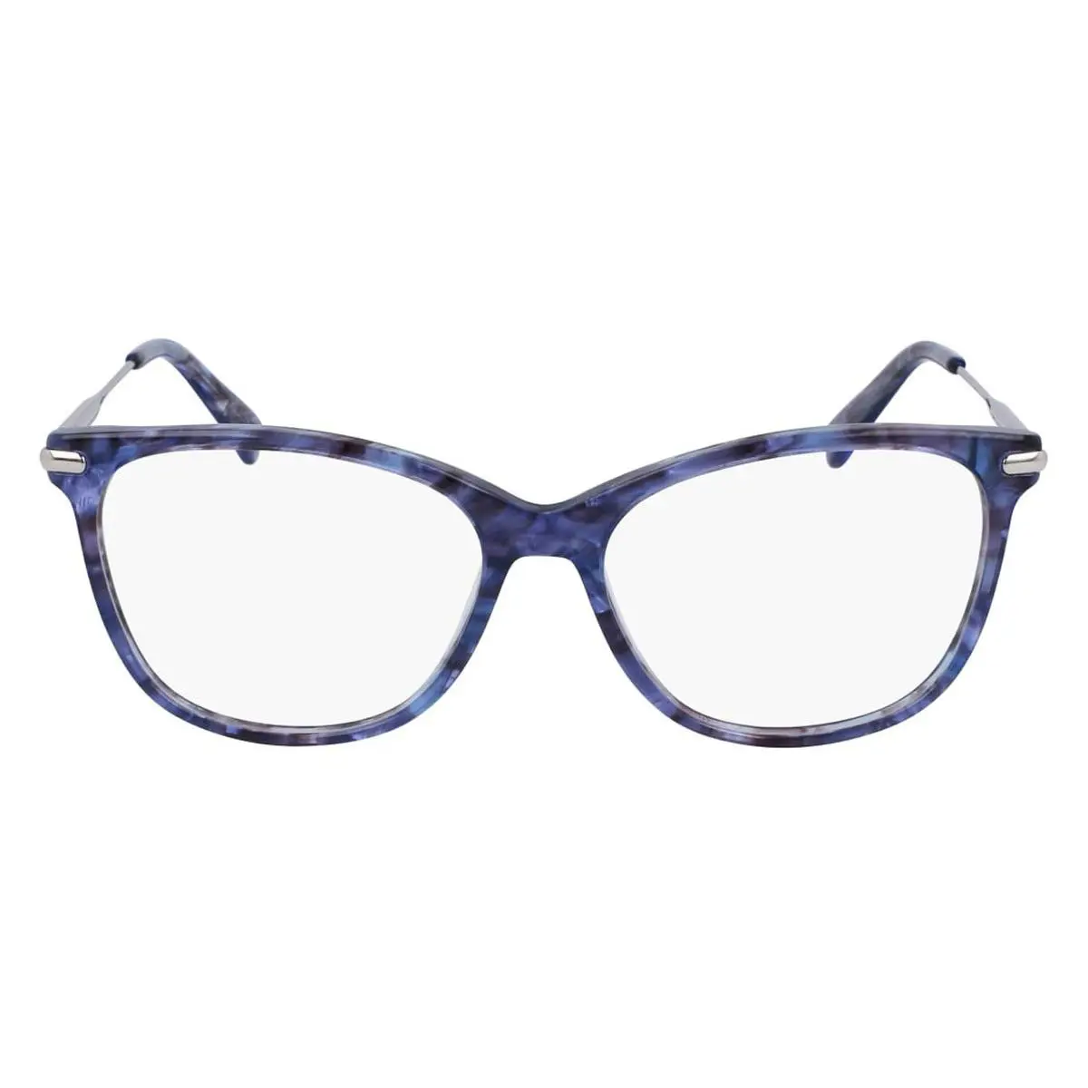 Longchamp LO2691 Eyeglasses Textured Blue/gray Cat Eye 54mm - Frame: Textured Blue/Gray, Lens: Demo