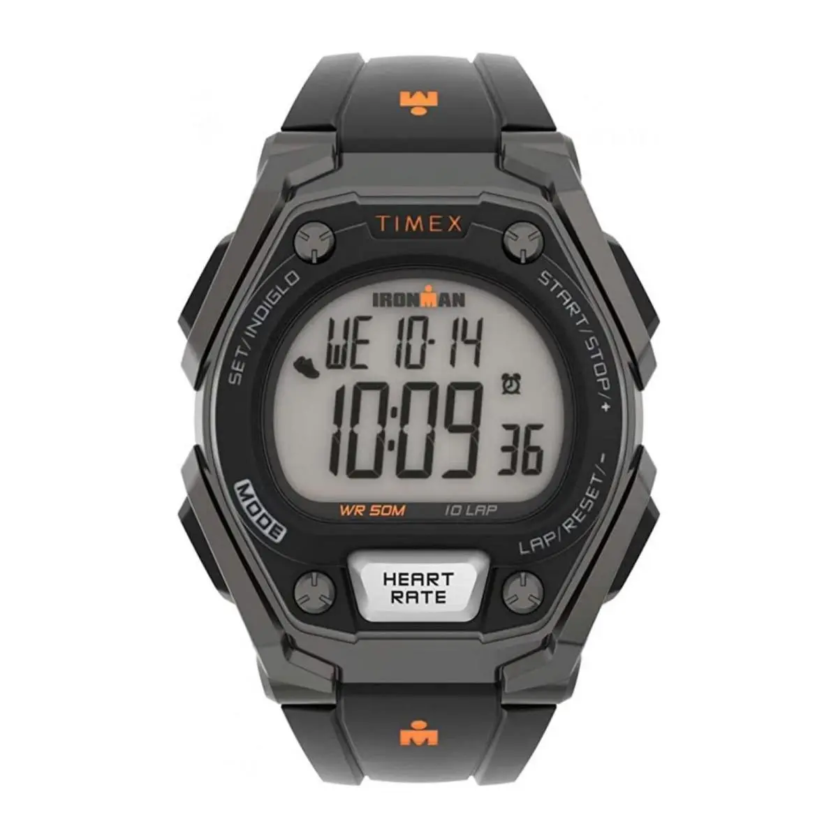 Watch Timex TW5M49400 Ironman Man 43mm Res - Dial: Grey, Band: Black