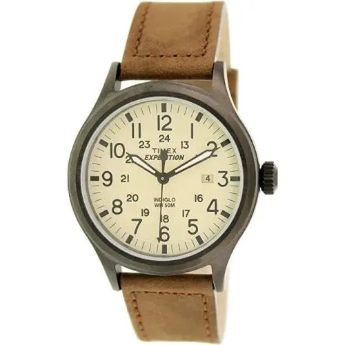 Expedition Beige Men`s Watch - T49963 by Timex