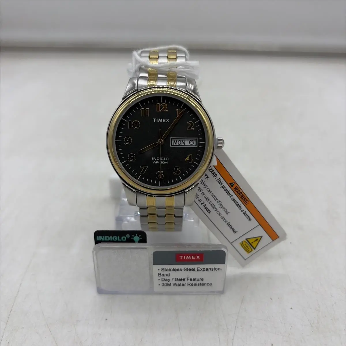 T26481 Easy Reader Men`s 2-Tone Expansion Day/date Indiglo by Timex