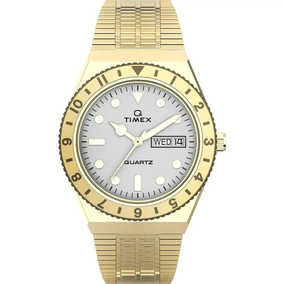 Stainless Steel Gold Color Round Analog Women`s Wrist Watch TW2U95800 by Timex