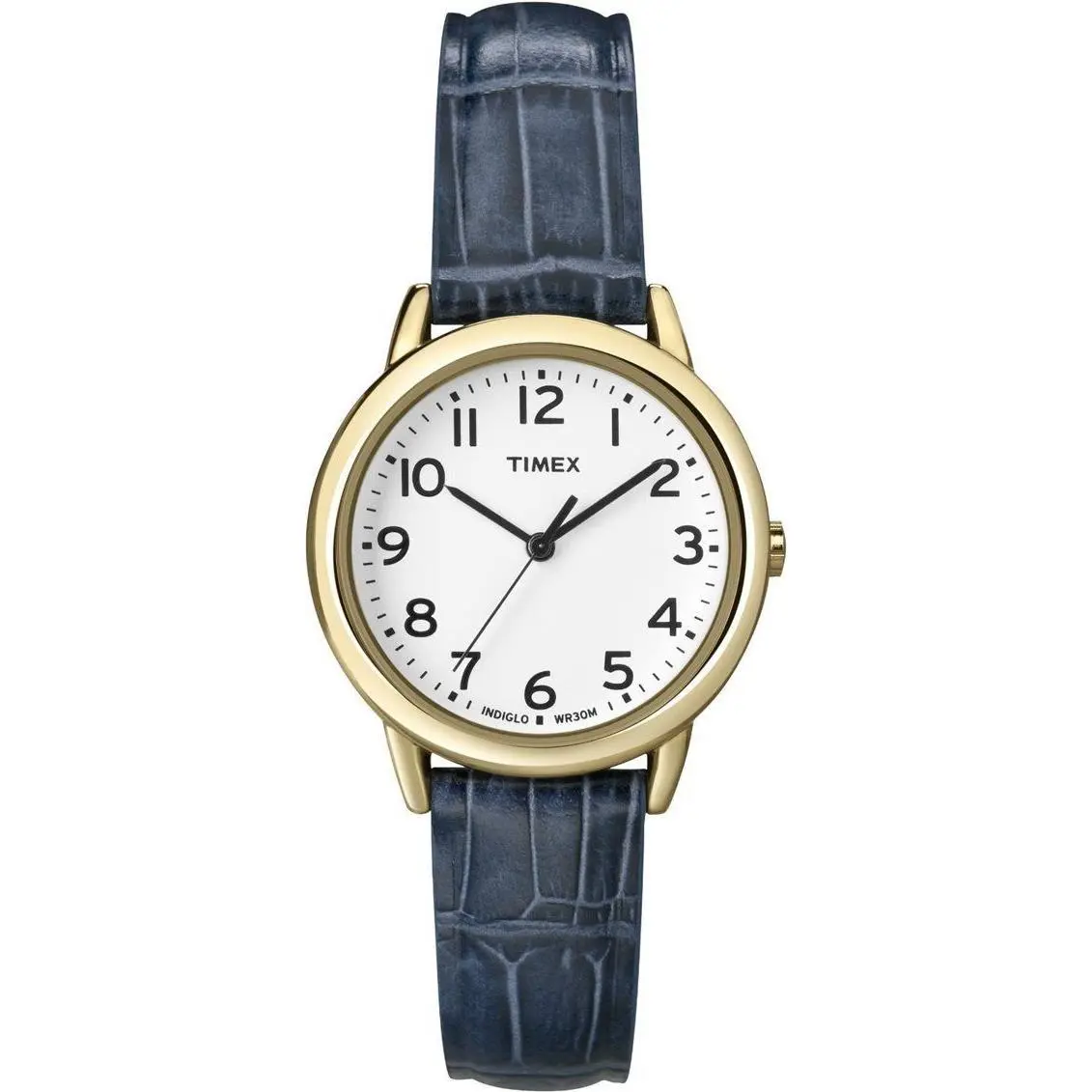 T2N954 Women`s Blue Leather Strap Watch Indiglo 30MM Case by Timex