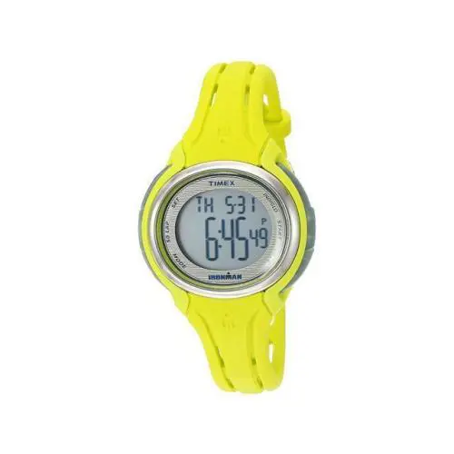 Timex Ironman Neon Green+gray Tone 50 Lap Resin Plastic Indiglo Watch TW5K97700