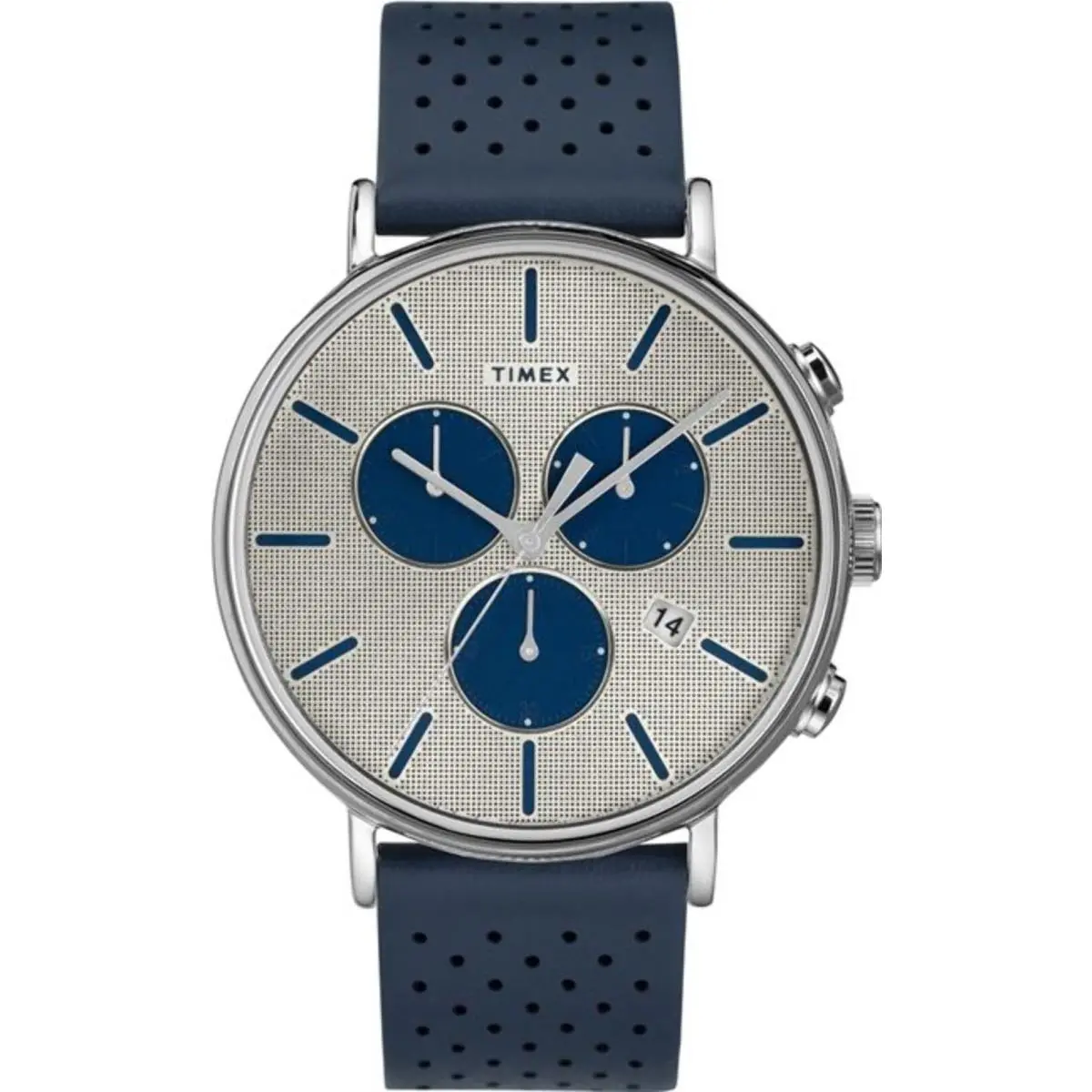 Timex TW2R97700 Men`s Fairfield Supernova Chronograph 20mm Leather Band Watch