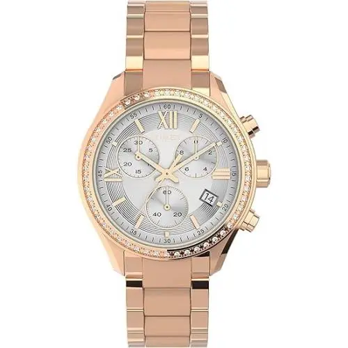Timex Trend Chronograph Rose Gold-tone Ladies Watch TW2V57900