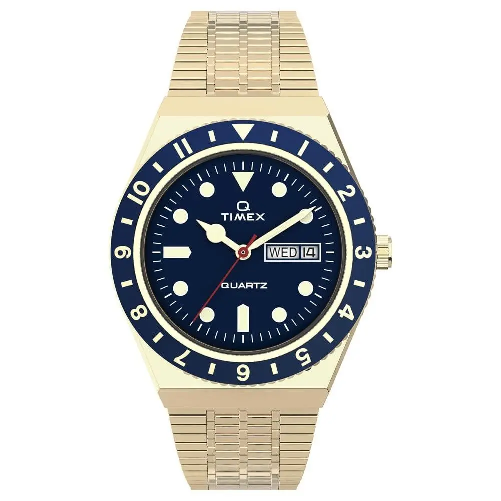 Men`s Q Reissue Quartz Blue Dial Watch - TW2U62000 by Timex