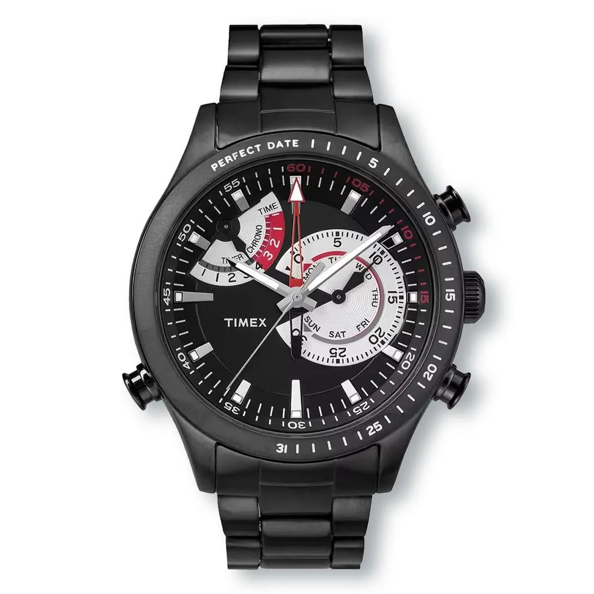Intelligent TW2P72800 Chronograph Black Bracelet Watch by Timex