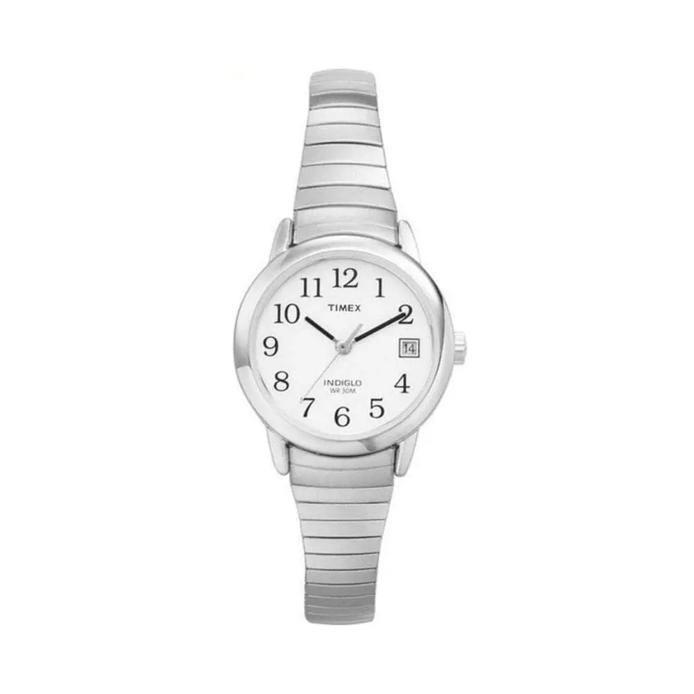 T2H371 Women`s Easy Reader Silver Stainless Expandable Band Watch by Timex