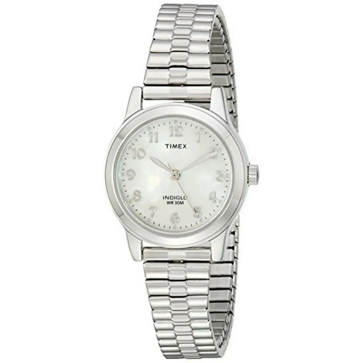 T2M826 Women`s Essex Avenue Mother Of Pearl Expansion Band Watch by Timex