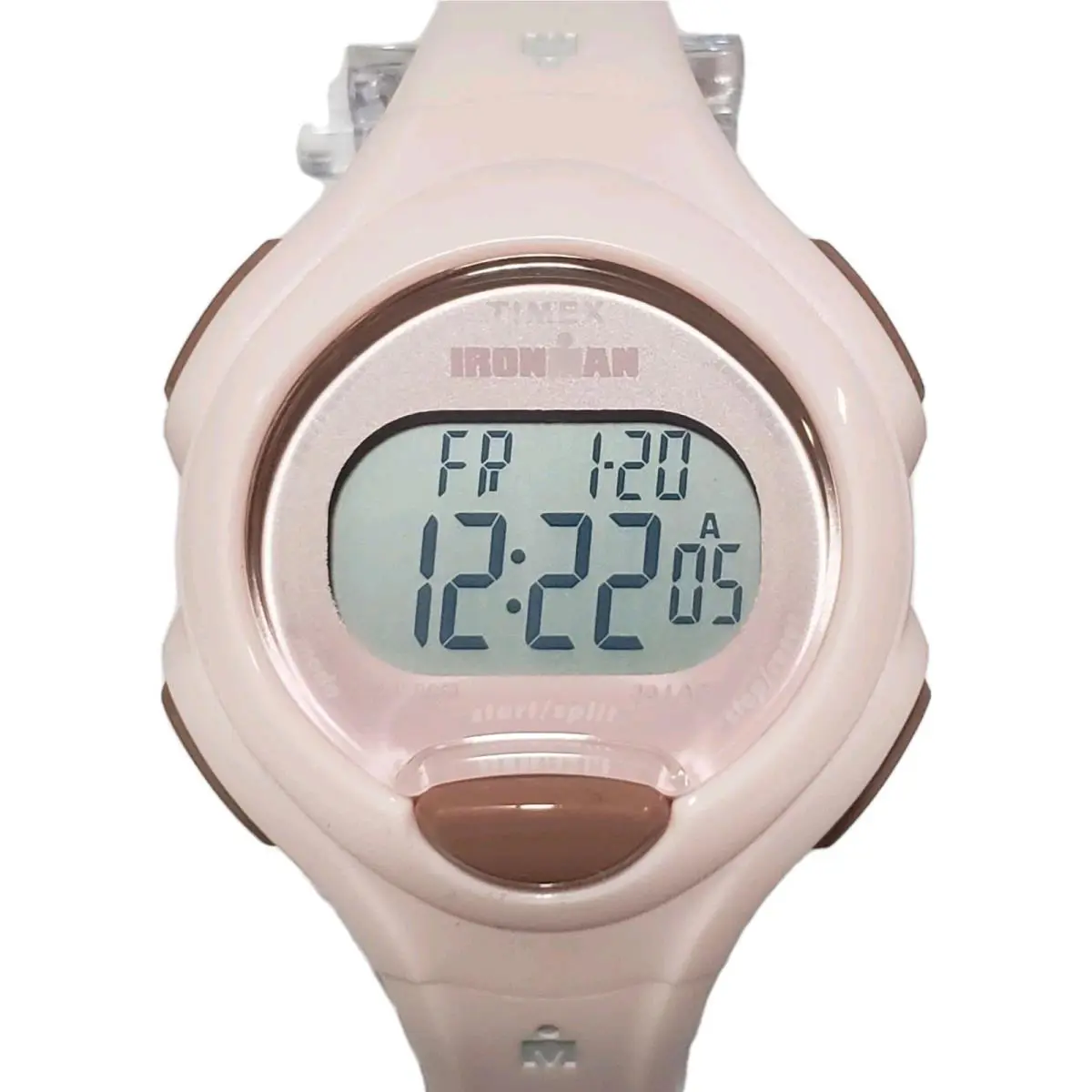Timex TW5M55500 Women`s 30-Lap Ironman Pink Resin Watch Indiglo Alarm Chrono