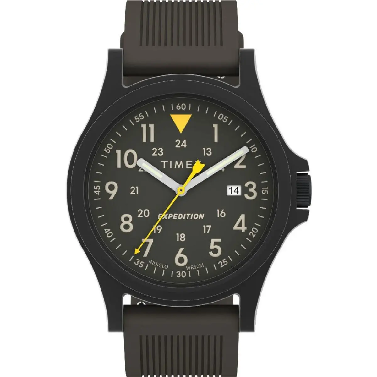 TW4B30000 Men`s Expedition Acadia 40mm Gunmetal Silicone Strap Watch by Timex