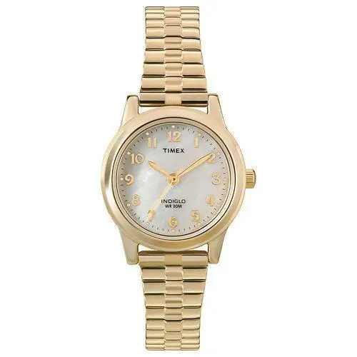 T2M827 Women`s Gold-tone Expansion Watch Indiglo 25MM Case by Timex