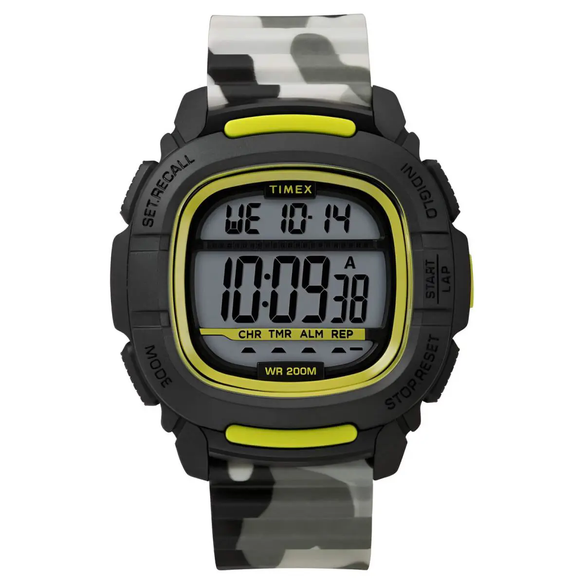 Timex Men`s Watch Boost Shock Digital Dial Camouflage Strap TW5M26600JV