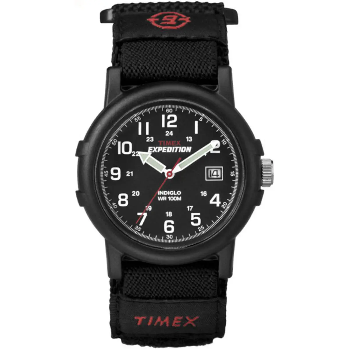 Timex T40011 Men`s Expedition Camper Black Wrapstrap Watch Indiglo Date