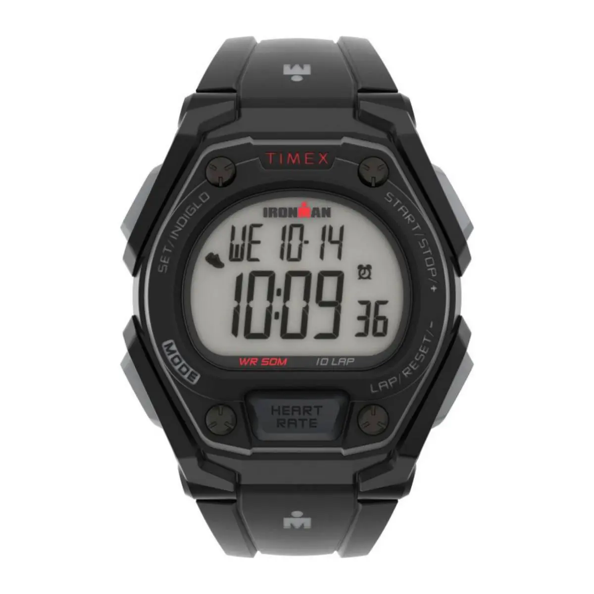 Watch Timex TW5M49500 Ironman Man 43mm Res - Dial: Black, Band: Black