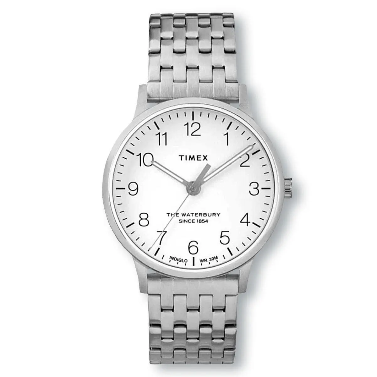 Timex Waterbury TW2R72600 Quartz White Dial Bracelet Watch