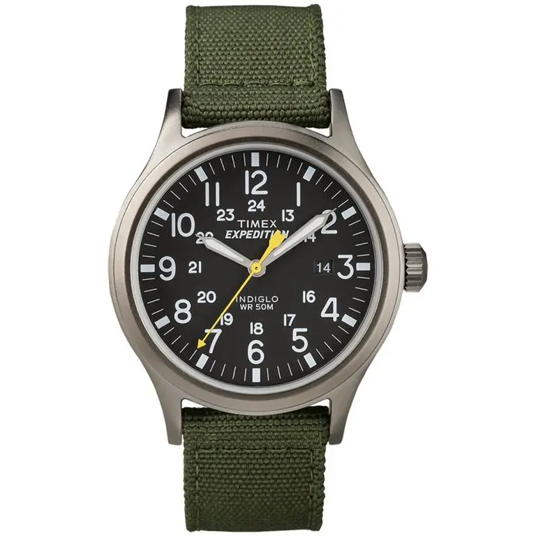 T49961 Men`s Expedition Scout Green Fabric Strap Watch by Timex