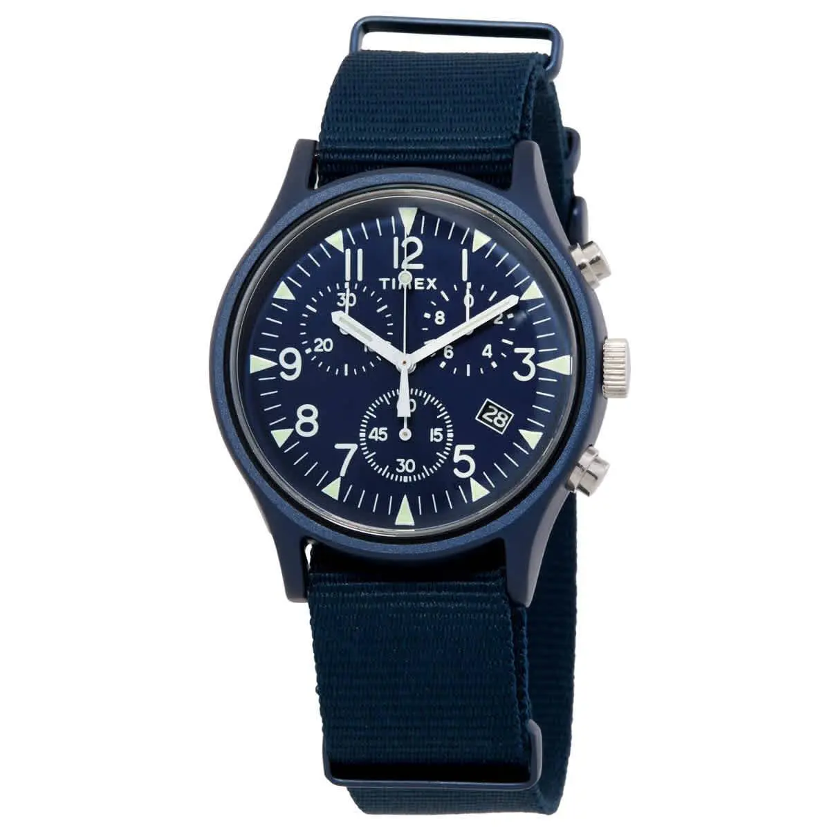 MK1 Chronograph Quartz Blue Dial Men`s Watch TW2R67600 by Timex