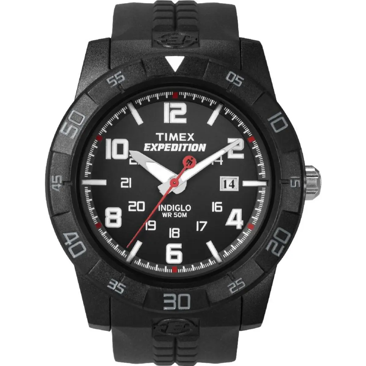 Timex T49831 Men`s Expedition Camper 43mm Indiglo Black Watch