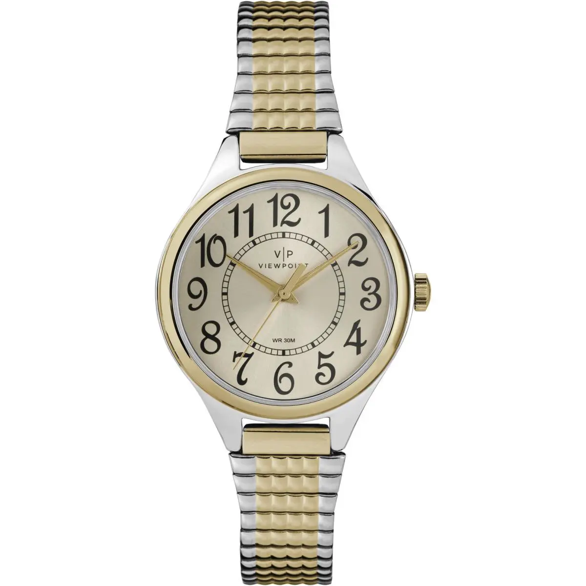 Women`s Viewpoint by Timex CC3D82500 Women`s Two-tone Stainless Steel Expansion