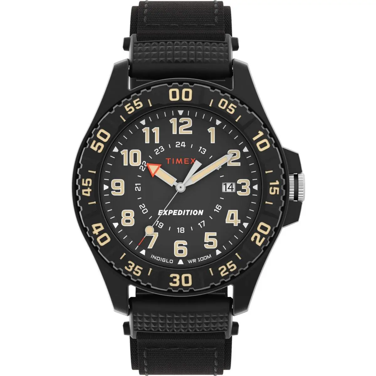 Expedition Black / Resin Black Dial Wristwatch TW4B26300 by Timex