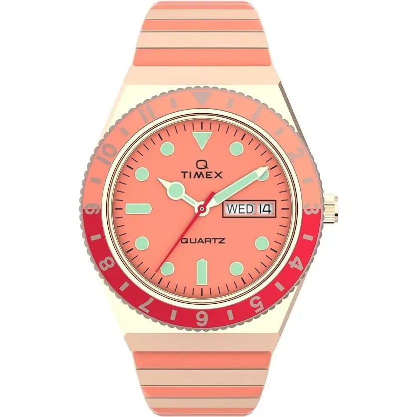 Q Malibu Rose Gold/pink Two-tone Ladies Watch TW2V38600 by Timex