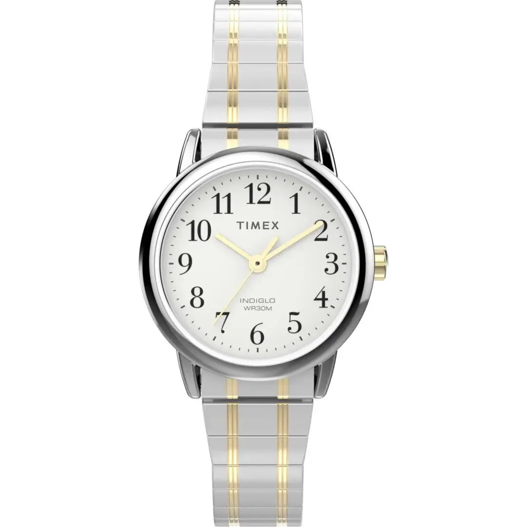 Timex TW2W52500 Easy Reader Women`s 2-Tone Expansion Indiglo 25MM Case