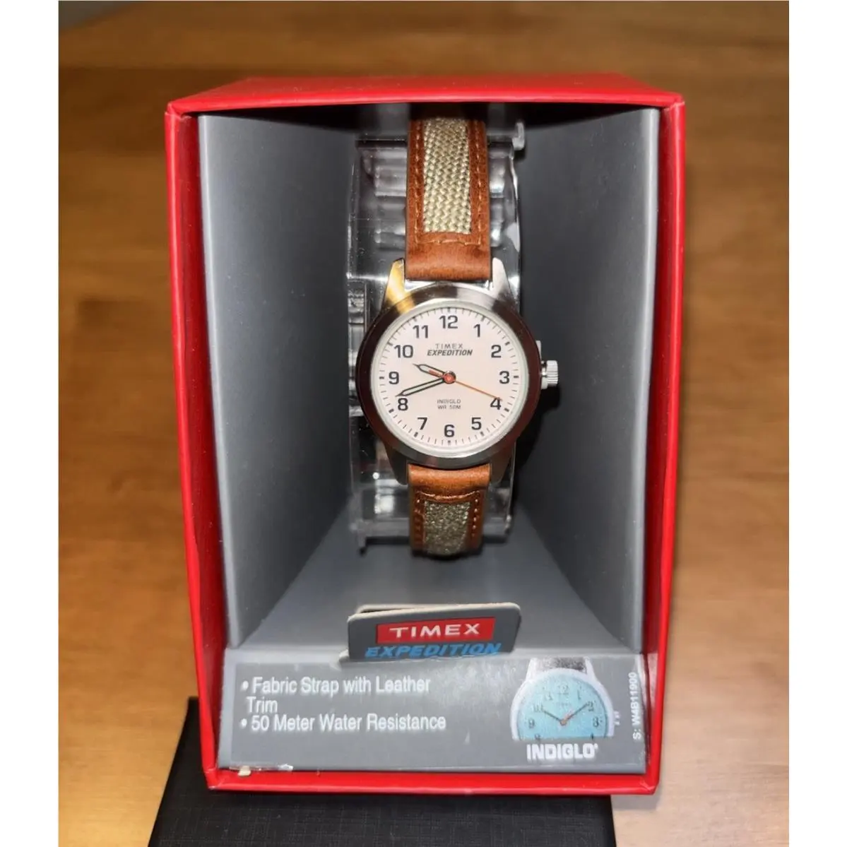 Expedition Indiglo Women’s Watch Brown Leather Strap TW4B11900 by Timex