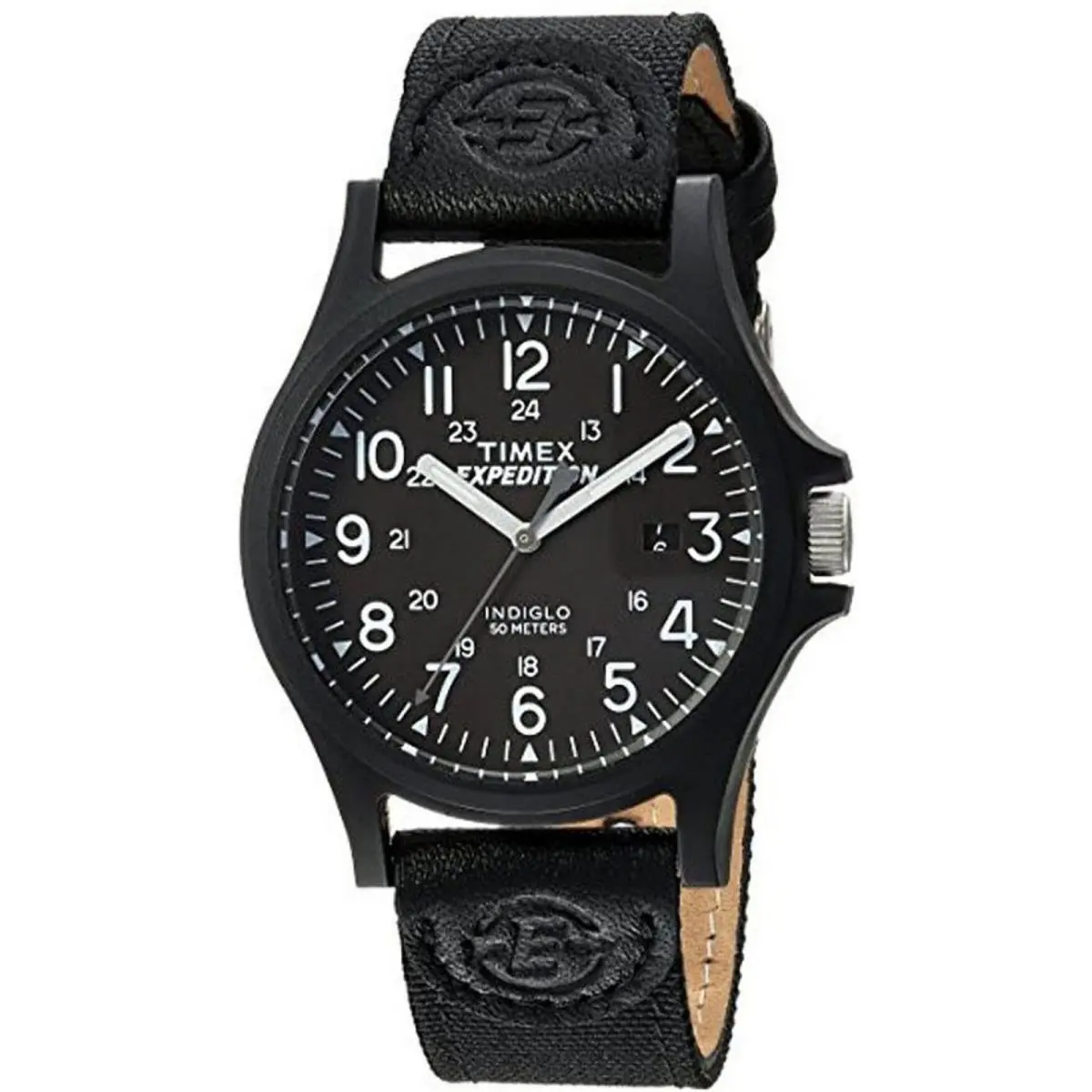 TW4B081009J Men`s Expedition Acadia Black Nylon Strap Watch TW4B08100 by Timex