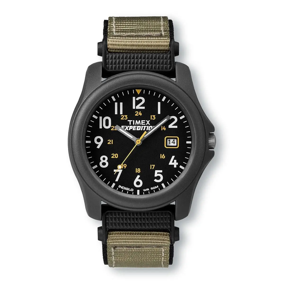 T425719J Expedition Camper Nylon/leather Strap Watch by Timex