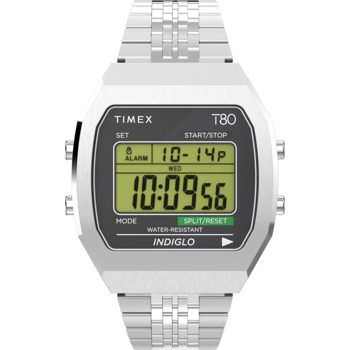 Timex Style Digital / Stainless Steel Digital Dial Wristwatch TW2V74200